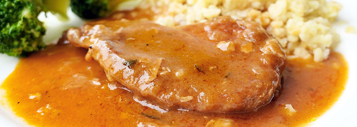 Schab w sosie węgierskim