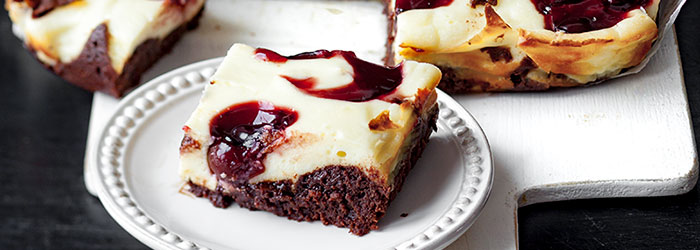 Sernikobrownie z wiśniami