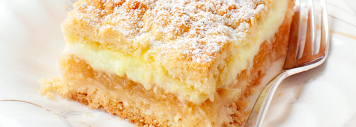 Szarlotka z budyniem