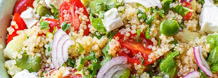 Tabbouleh z bobem i fetą