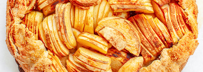 Tarta rustykalna z jabłkami