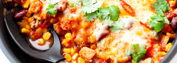 Tex-mex z kurczakiem i cukinią