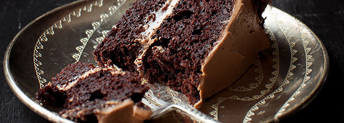 Torcik czekoladowy przekładany