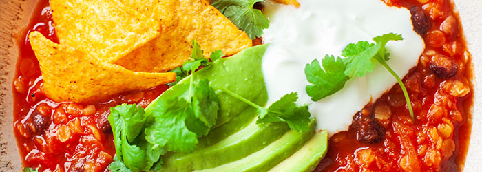 Wegańskie chili z soczewicą i fasolą