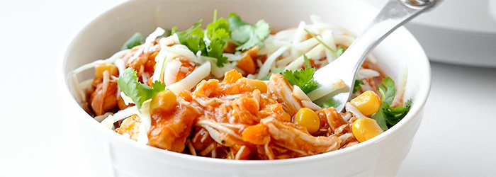 Wolno gotowane chili z kurczakiem