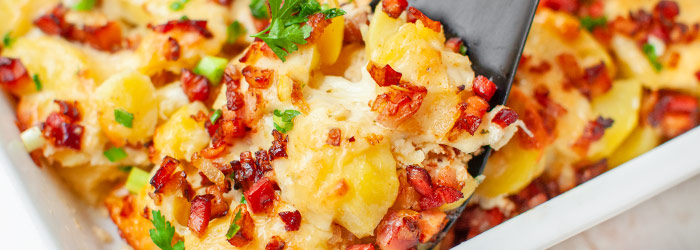 Zapiekanka ziemniaczana z boczkiem