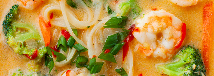 Zupa curry z krewetkami