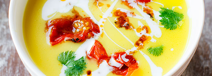 Zupa dyniowa z mlekiem kokosowym