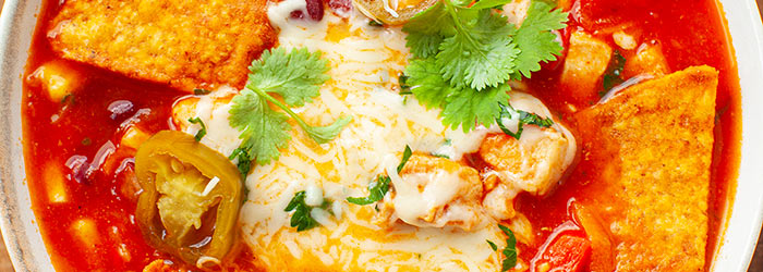 Zupa enchilada z kurczakiem