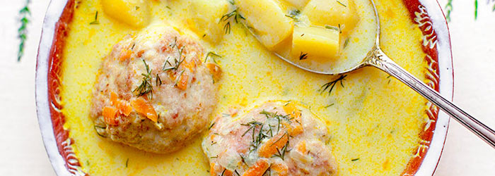 Zupa koperkowa z pulpecikami