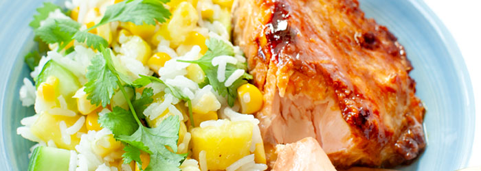 Łosoś miodowo-limonkowy