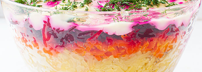 Śledzie pod pierzynką - Szuba